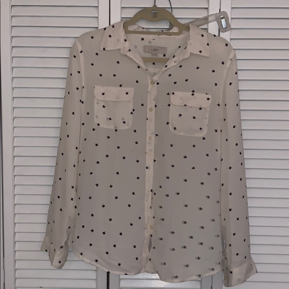 LOFT Star Blouse